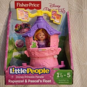 Fisher-Price Little People Rapunzel & Pascal Float - Pink and Purple NEW IN BOX